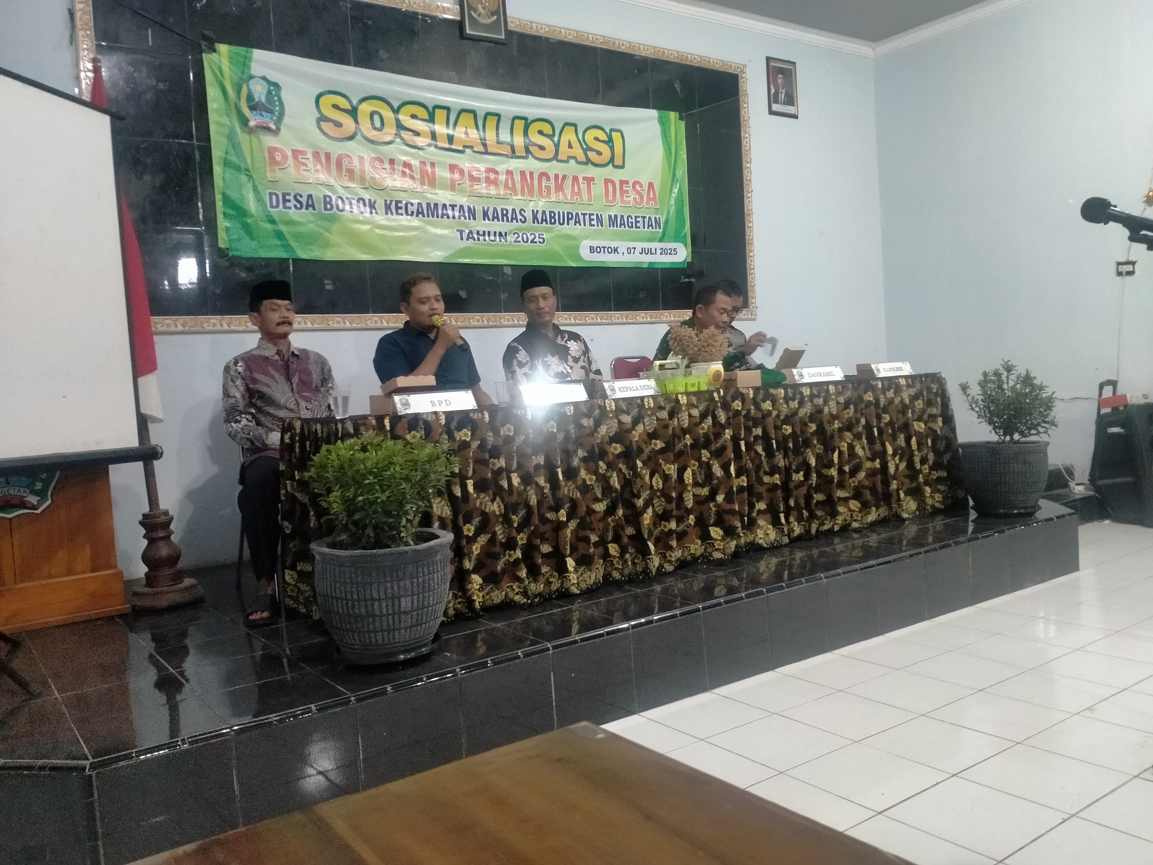 SOSIALISASI PENGISIAN PERANGKAT DESA