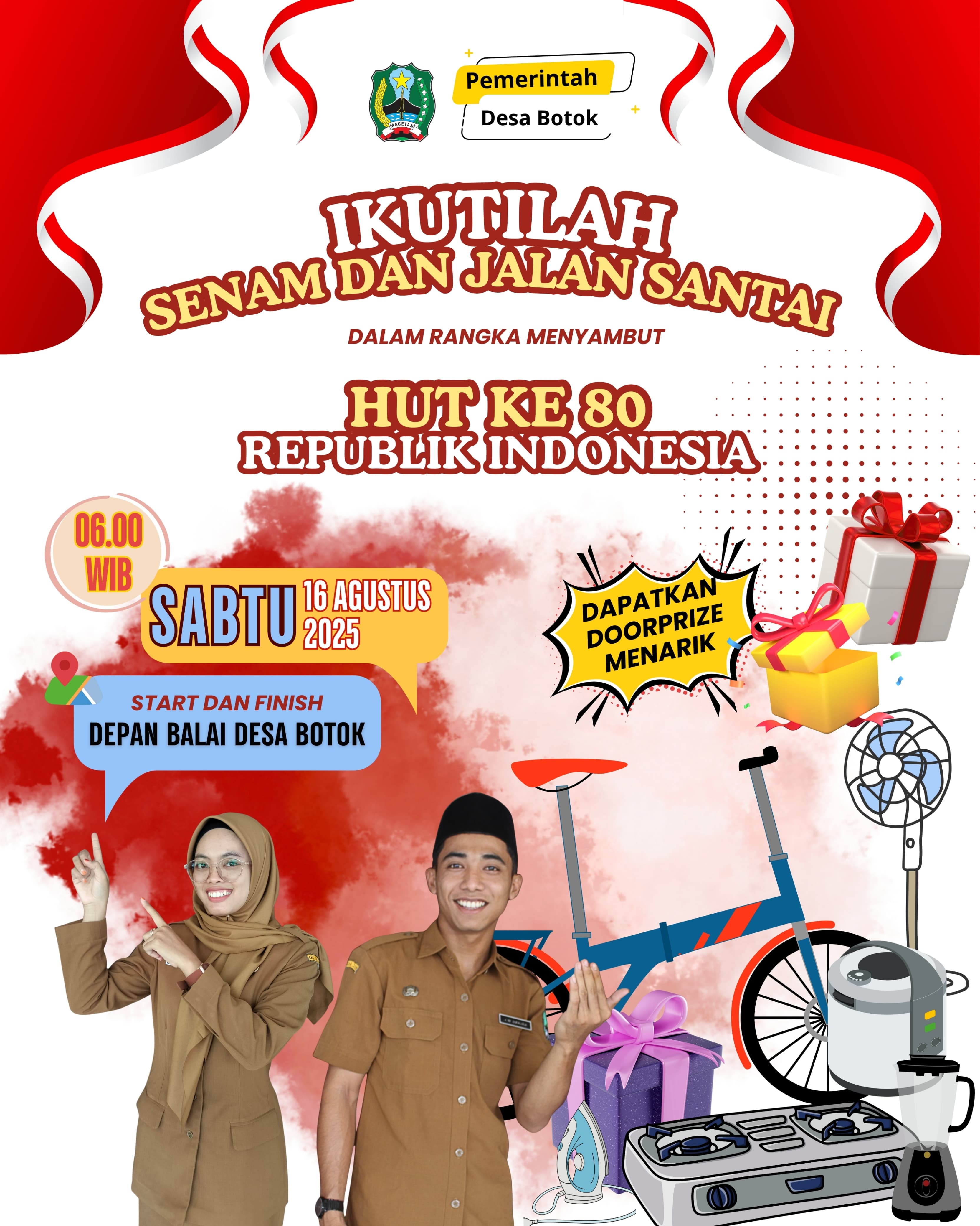 YUKK IKUTI SENAM DAN JALAN SANTAI BERSAMA