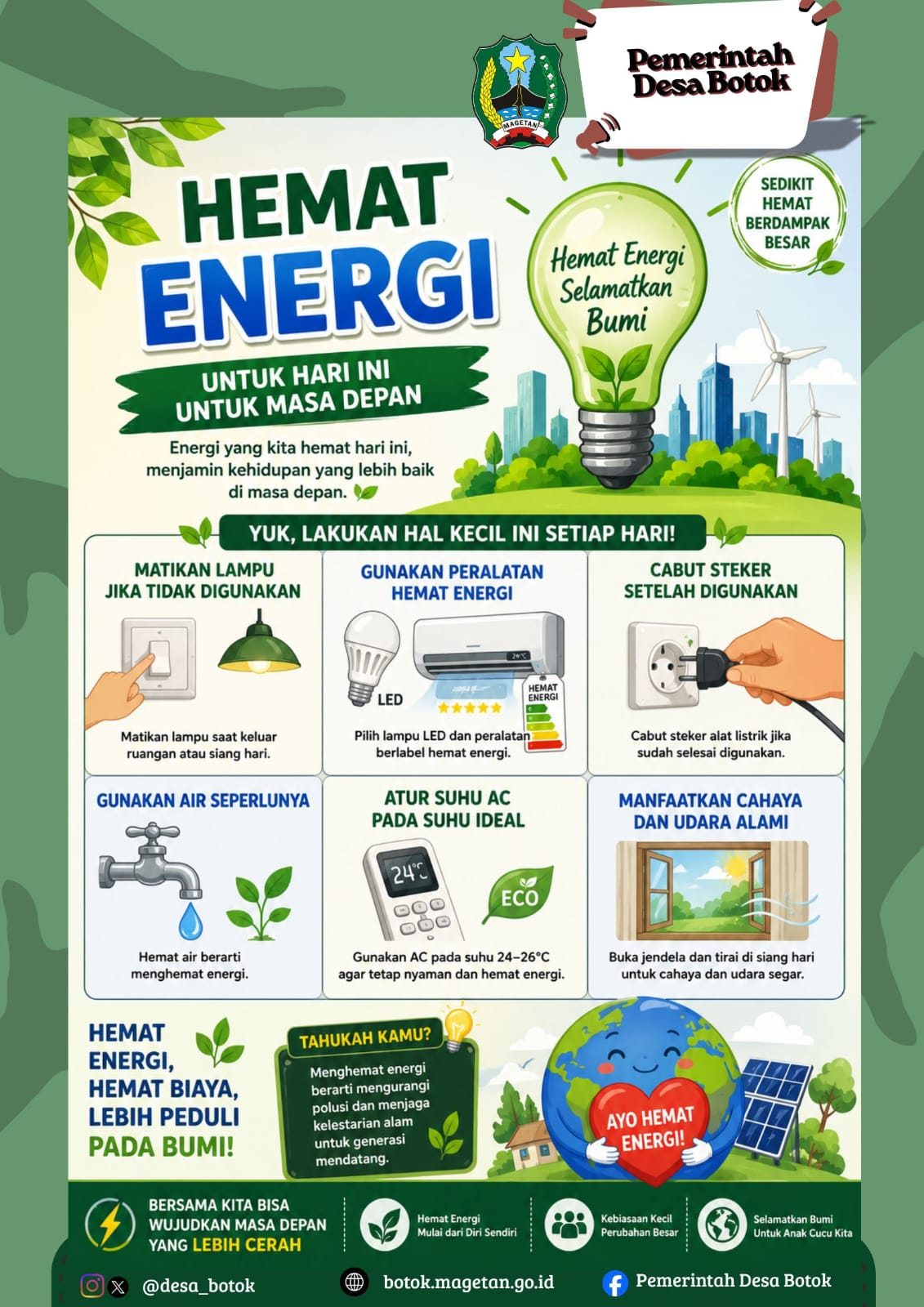 HEMAT ENERGI UNTUK HARI INI DAN MASA DEPAN